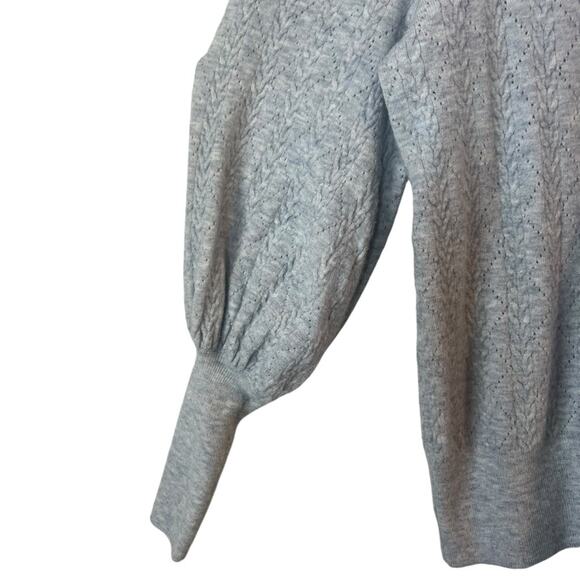 ADRIANNA PAPPEL BELL SLLEVE CREW NECK SOFT SWEATER - Picture 2 of 7